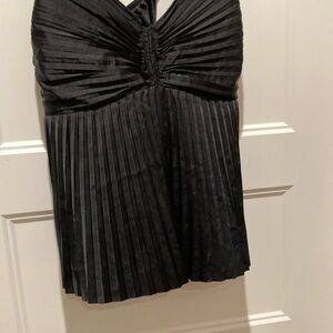 Elegant Black Pleated Cami